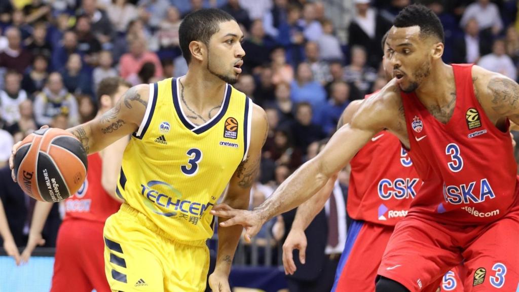 Peyton Silva, del ALBA Berlín, durante un partido de Euroliga