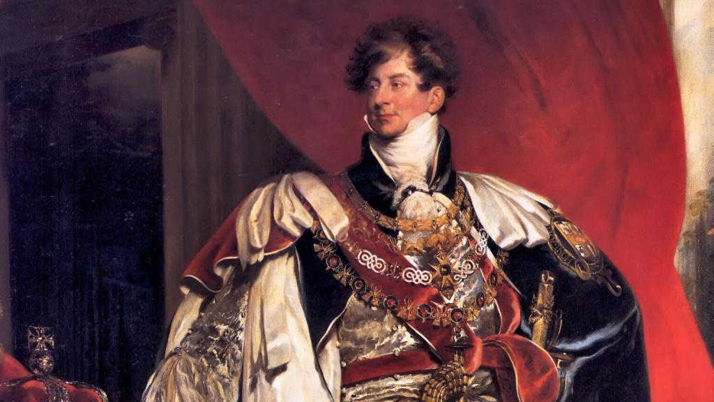 Retrato del rey inglés Jorge IV, por Thomas Lawrence.