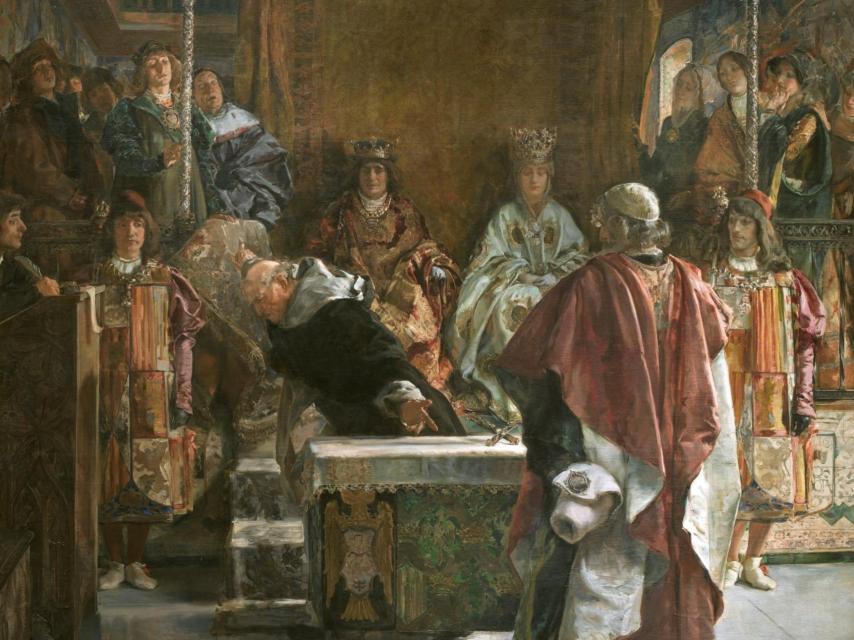 Lienzo del pintor Emilio Sala Francés donde se representa el hecho.