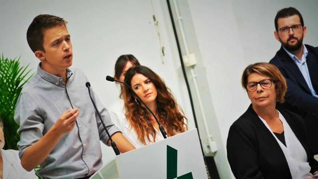 Íñigo Errejón, junto a Inés Sabanés, en la presentación de las candidaturas de Más País para el 10-N.
