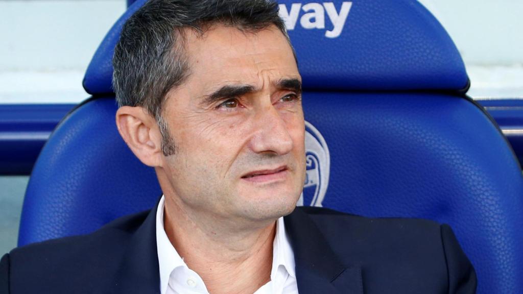 Ernesto Valverde, en el Ciudad de Valencia
