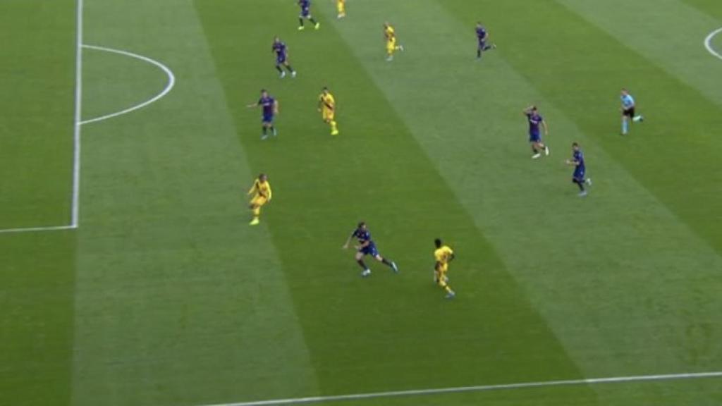 Fuera de juego de Griezmann en el Levante - Barcelona de La Liga