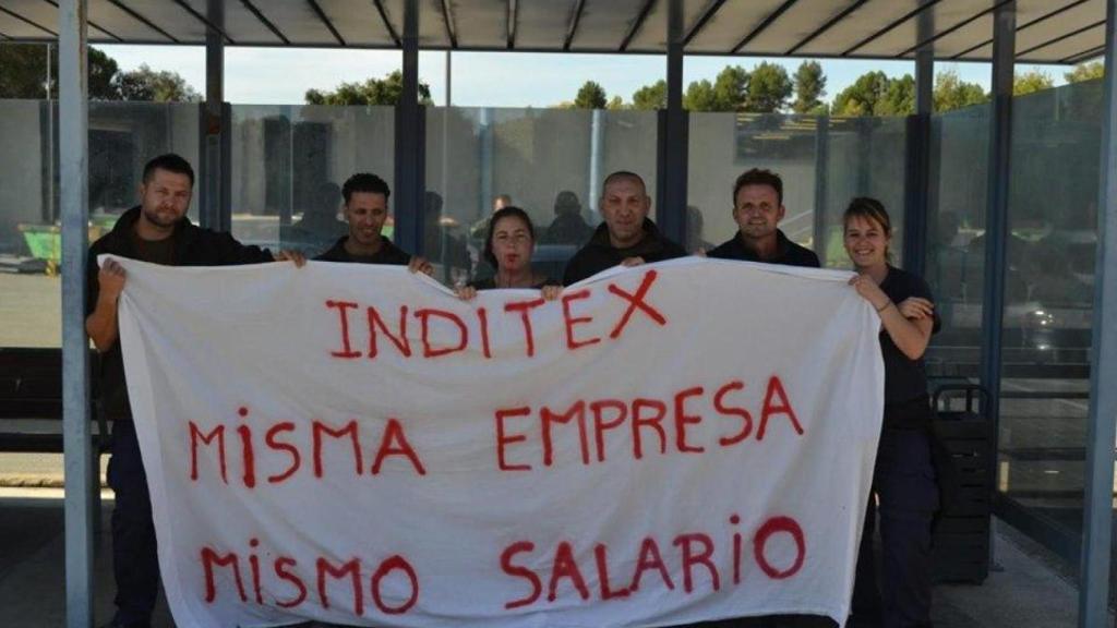 Protestas en el centro logístico de Manresa