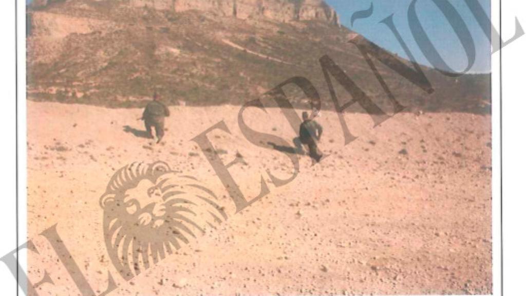 Imágenes de la reconstrucción de los hechos en el campo de tiro en el que cayó Alejandro