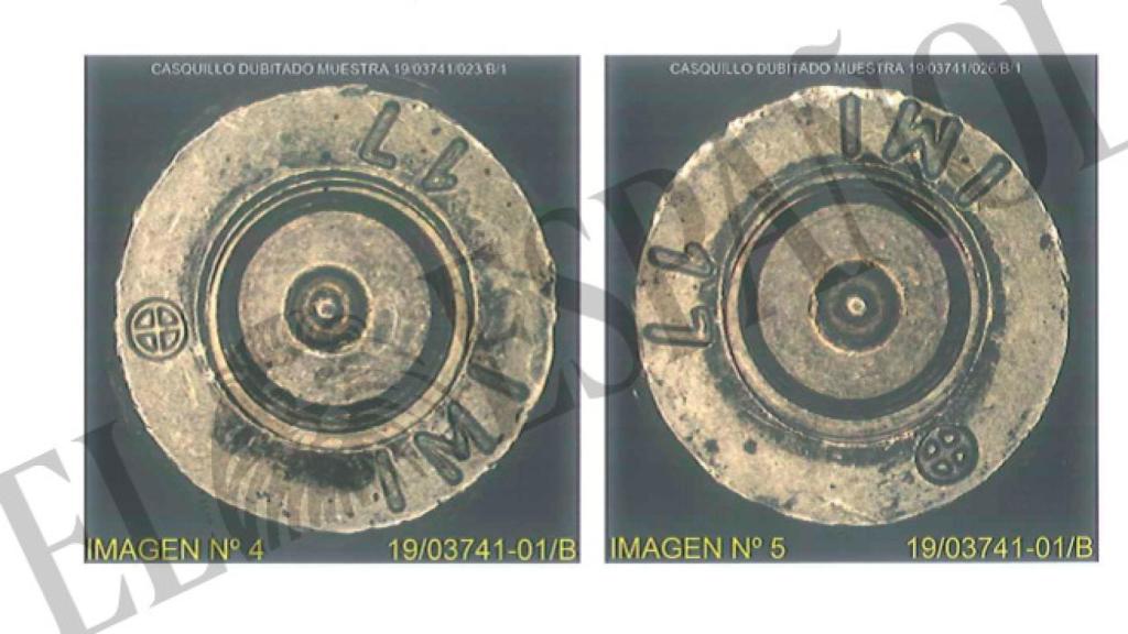 Detalle de una bala como la que mató al legionario Cruz