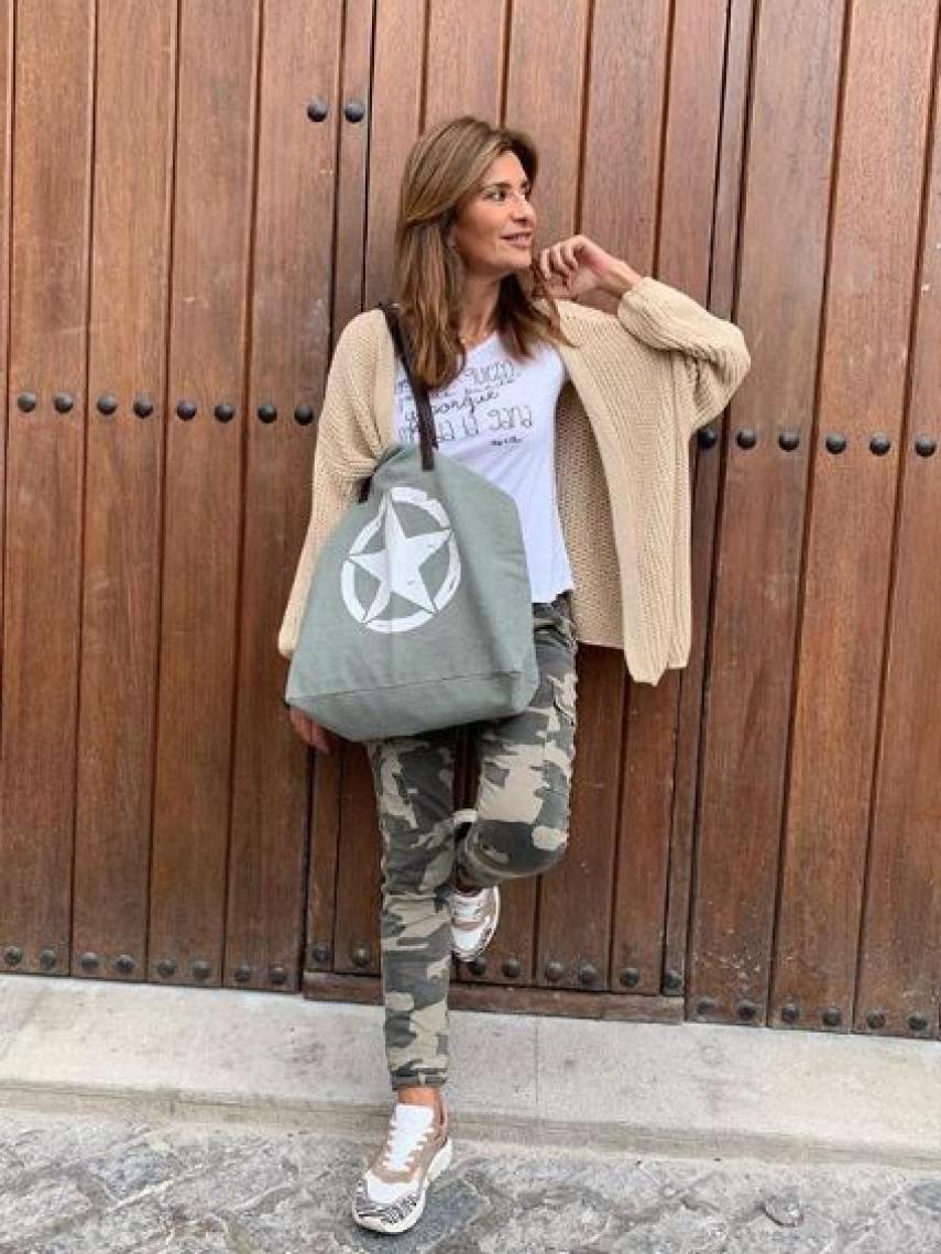 Gema López durante su escapada a Granada.