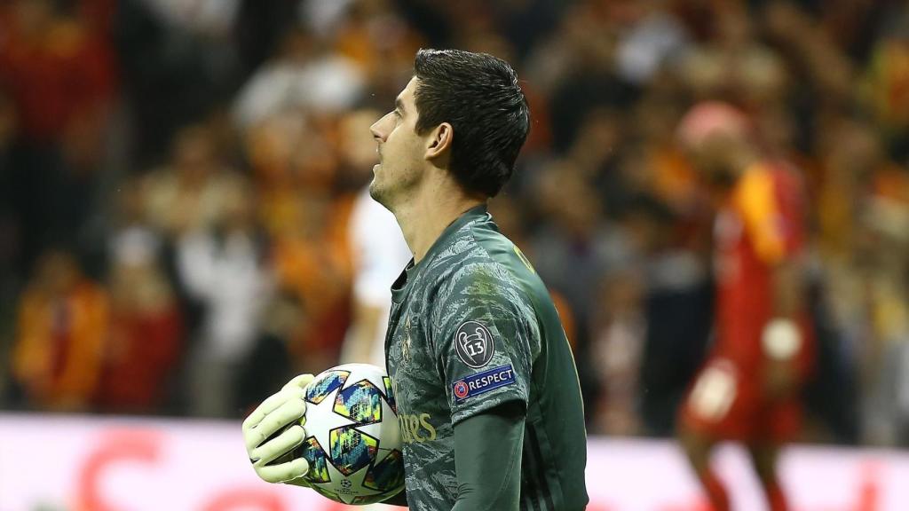 Thibaut Courtois, durante el partido frente al Galatasaray