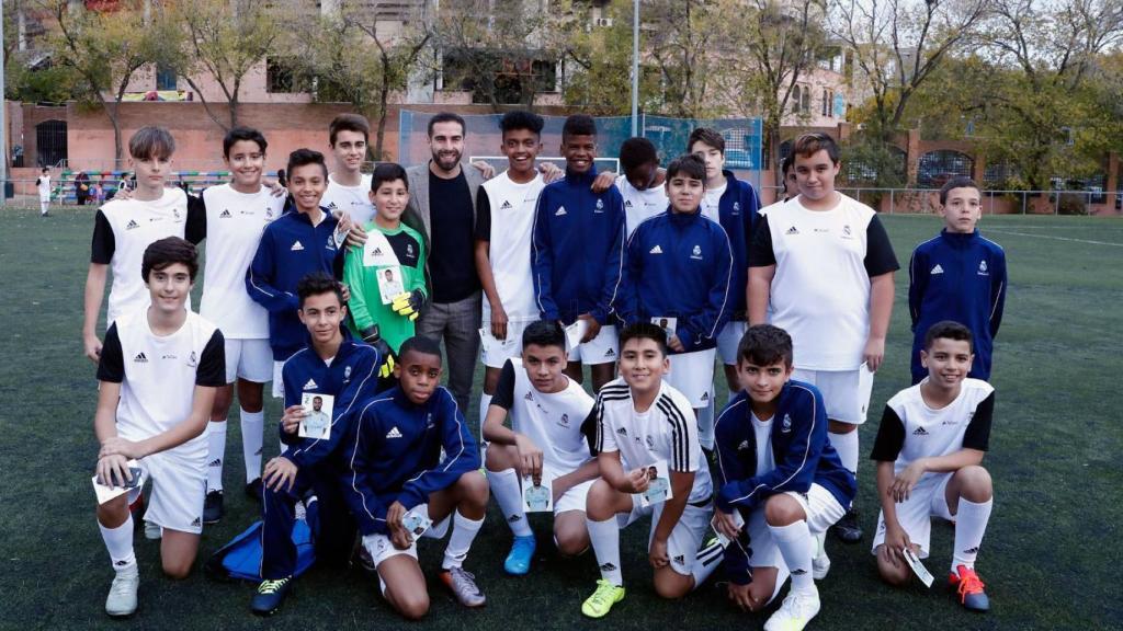 Dani Carvajal, en un acto de la Fundación