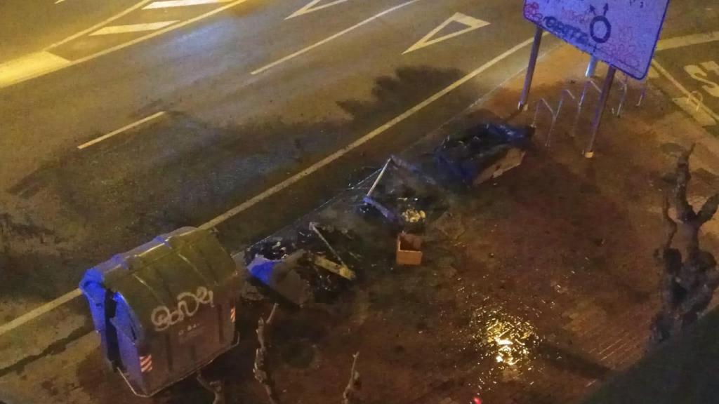 Imagen de los quemados difundida en redes sociales por los vecinos afectados.