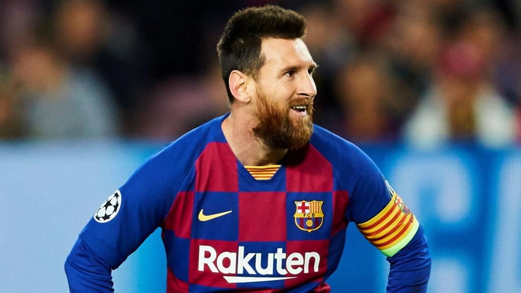 Messi, durante un momento del partido