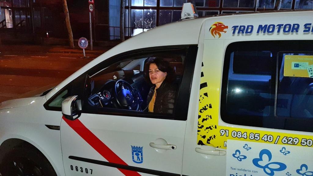 Chus, la taxista que llevó a Pablo Iglesias al debate.