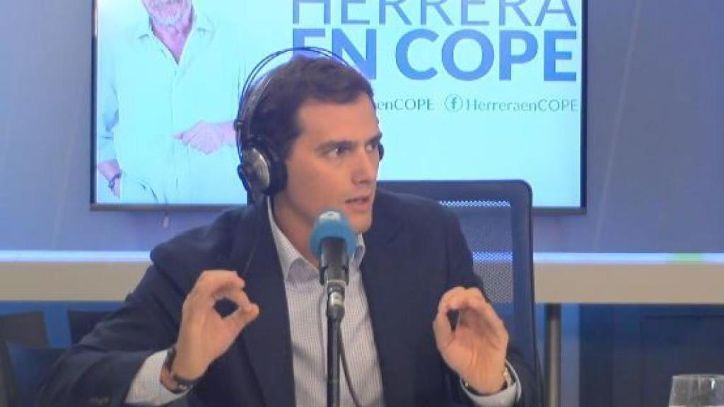 Albert Rivera en su entrevista en Cope.