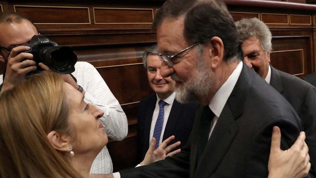 Ana Pastor y Mariano Rajoy en el Congreso de los Diputados