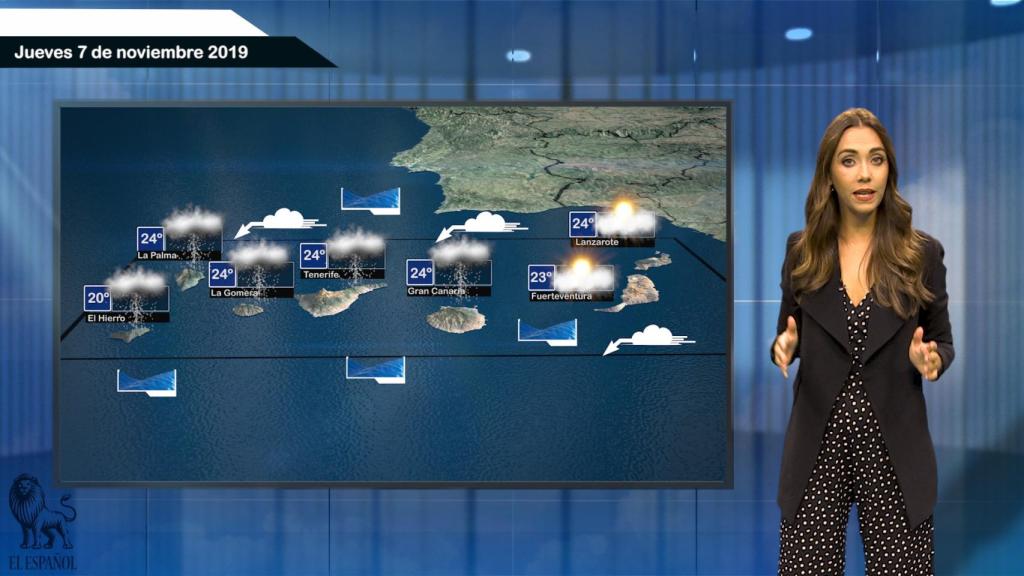 Fotograma de la predicción del tiempo de El Español.