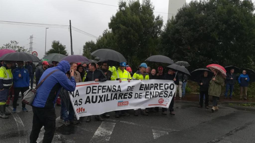 Protesta en As Pontes