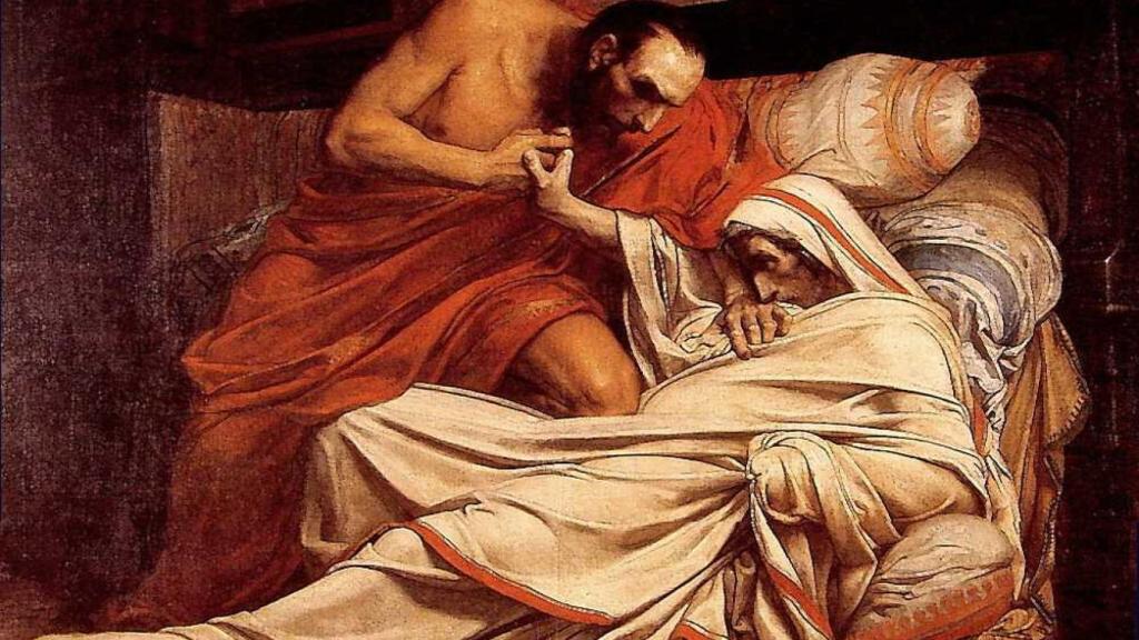 'La muerte de Tiberio'.