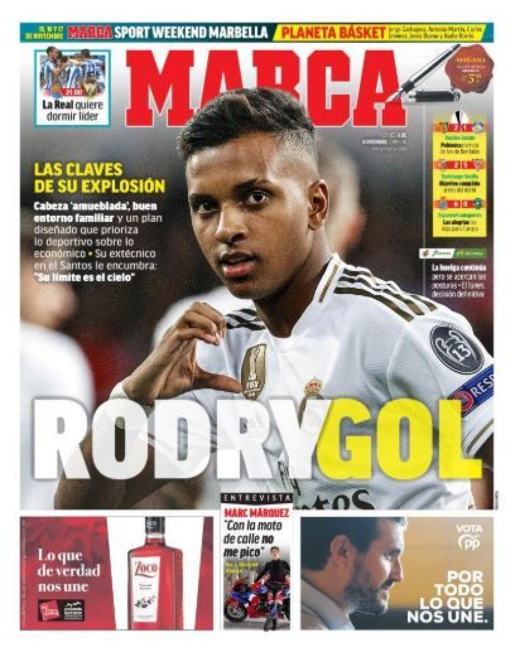 Portada MARCA (08/11/2019)