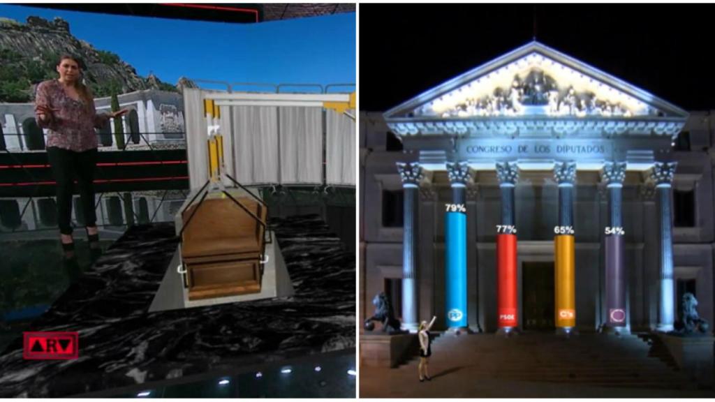 La Sexta y La 1 también suelen emplear la realidad virtual en su programación informativa.