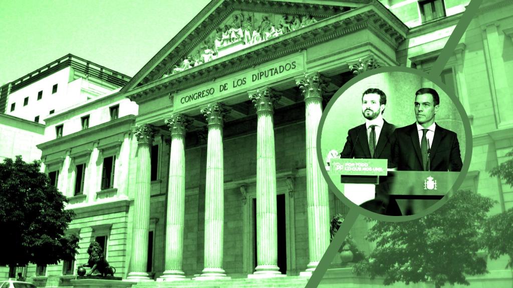 Pablo Casado y Pedro Sánchez.