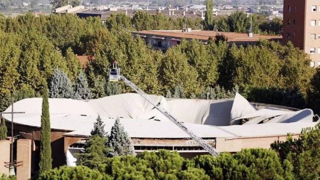 Así quedó la iglesia de San Juan de Ávila en Talavera tras el derrumbe del techo