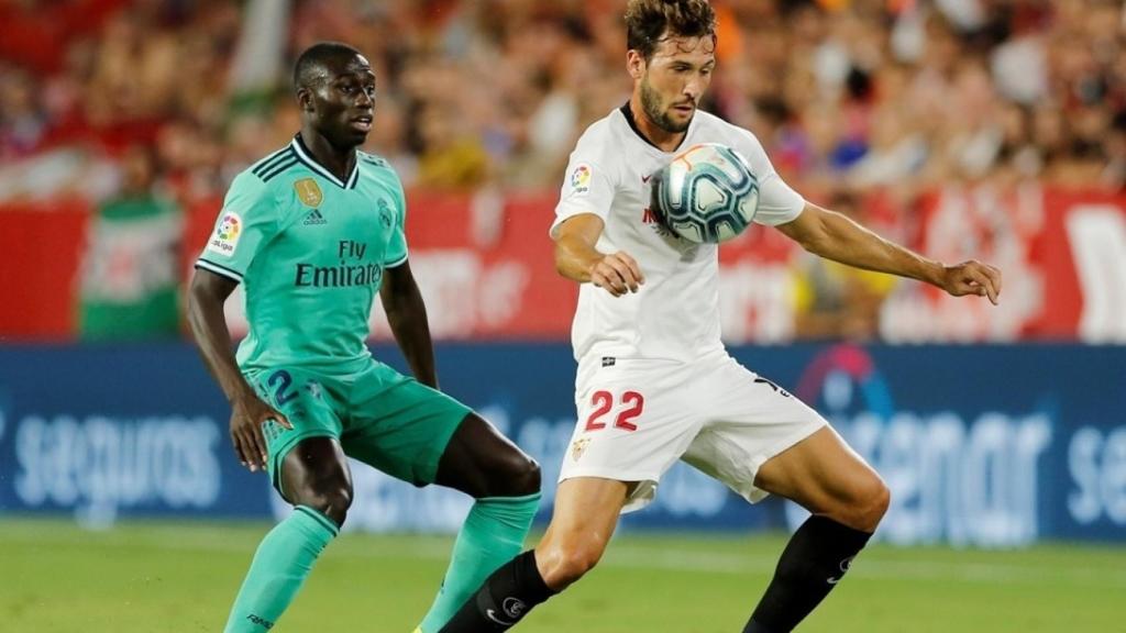Ferland Mendy, ante el Sevilla