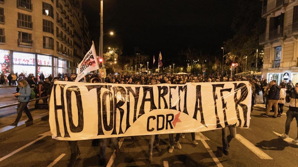 La cabecera de la manifestación.