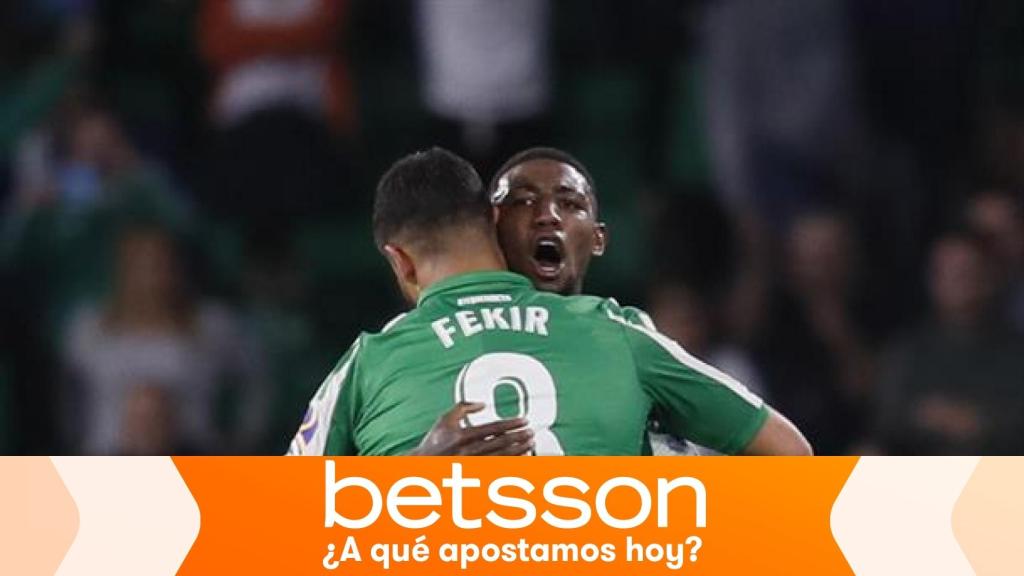 Los jugadores del Betis celebran un gol en La Liga