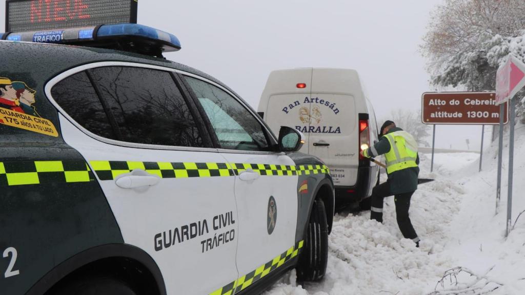 Retenciones por nieve en Galicia en el 2019.