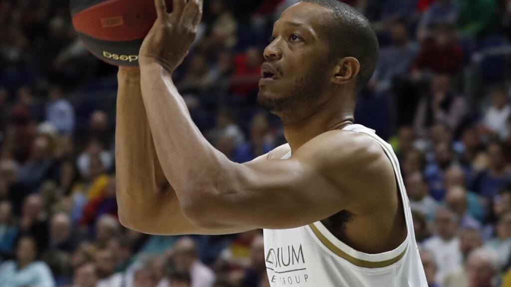 Randolph, durante el partido de la Liga Endesa entre Real Madrid y Unicaja