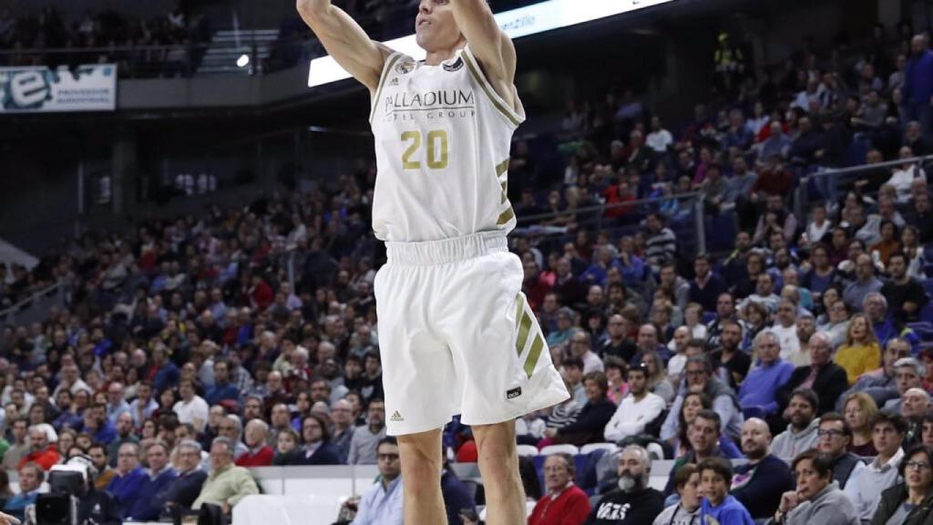 Carroll, durante el partido de la Liga Endesa entre Real Madrid y Unicaja