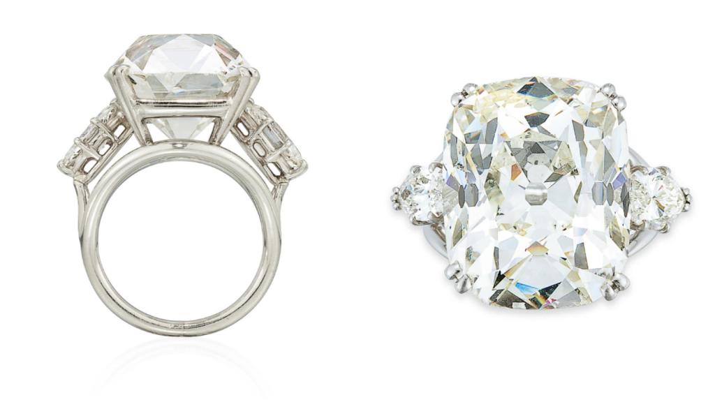 Sortija de Carmen Polo subastada por Christie's.