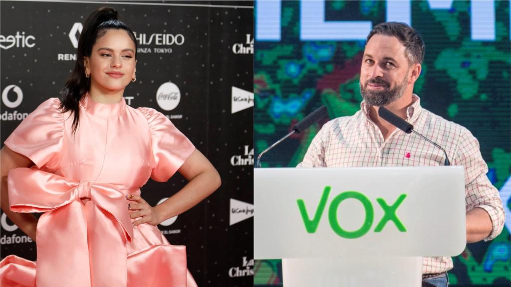 Rosalía y Santiago Abascal.