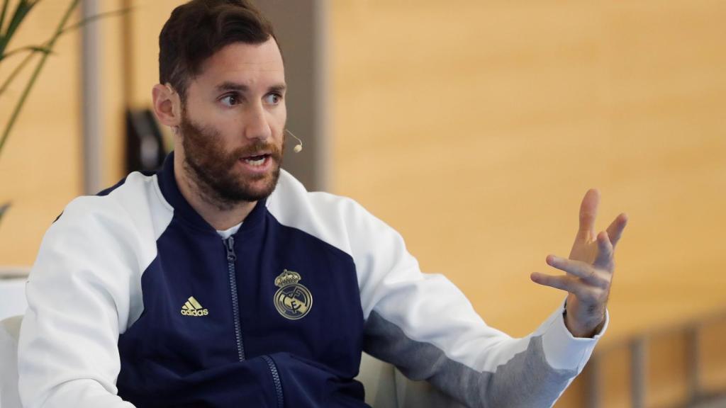 Rudy Fernández, durante un acto