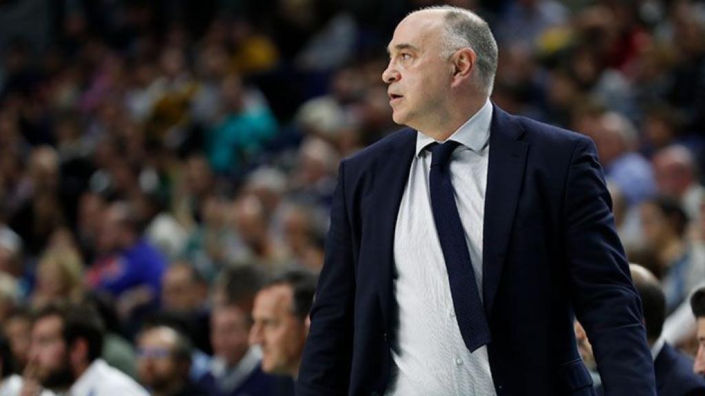 Pablo Laso, durante un partido