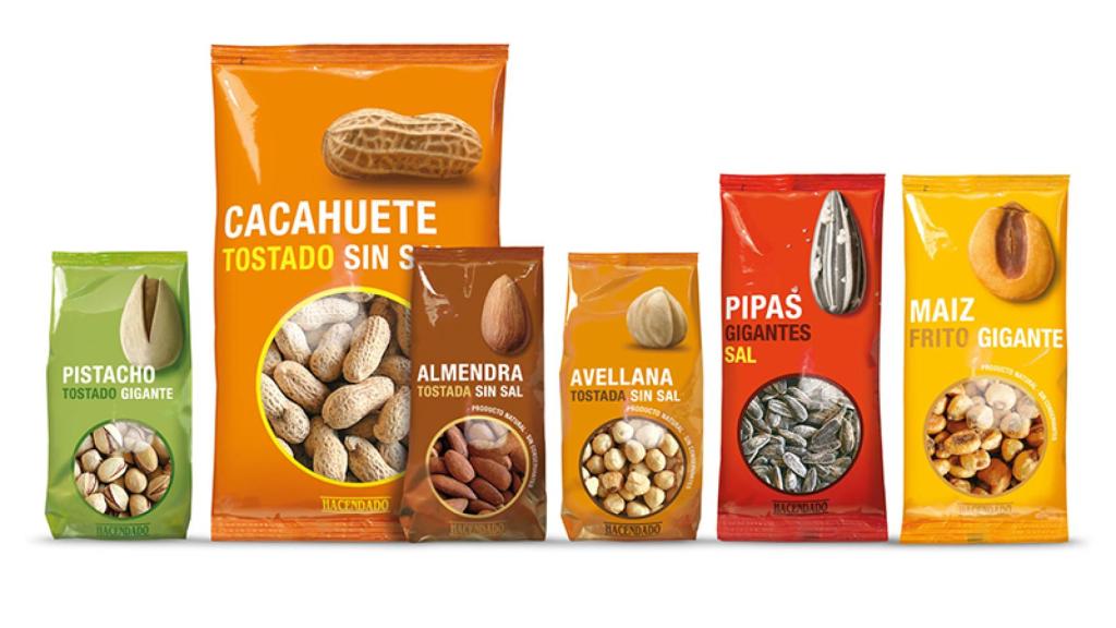 Los frutos secos Hacendado los hace Importaco Casa Pons.