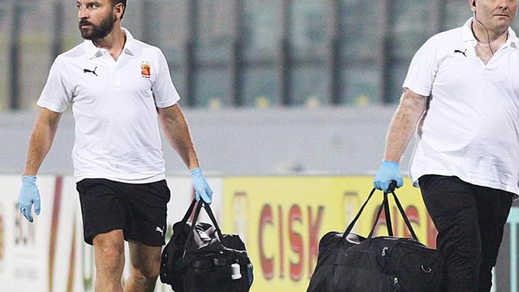 Oscar Alonso, durante un partido