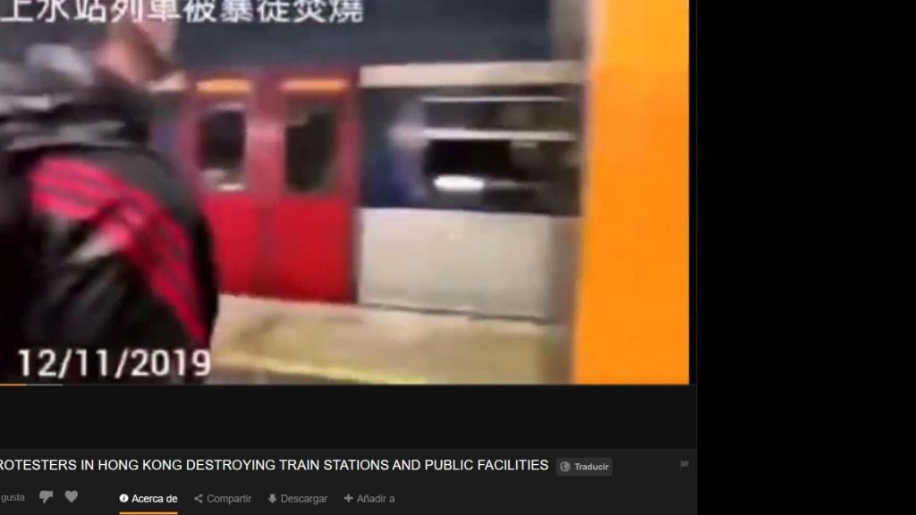 Vídeo en Pornhub anti manifestantes.