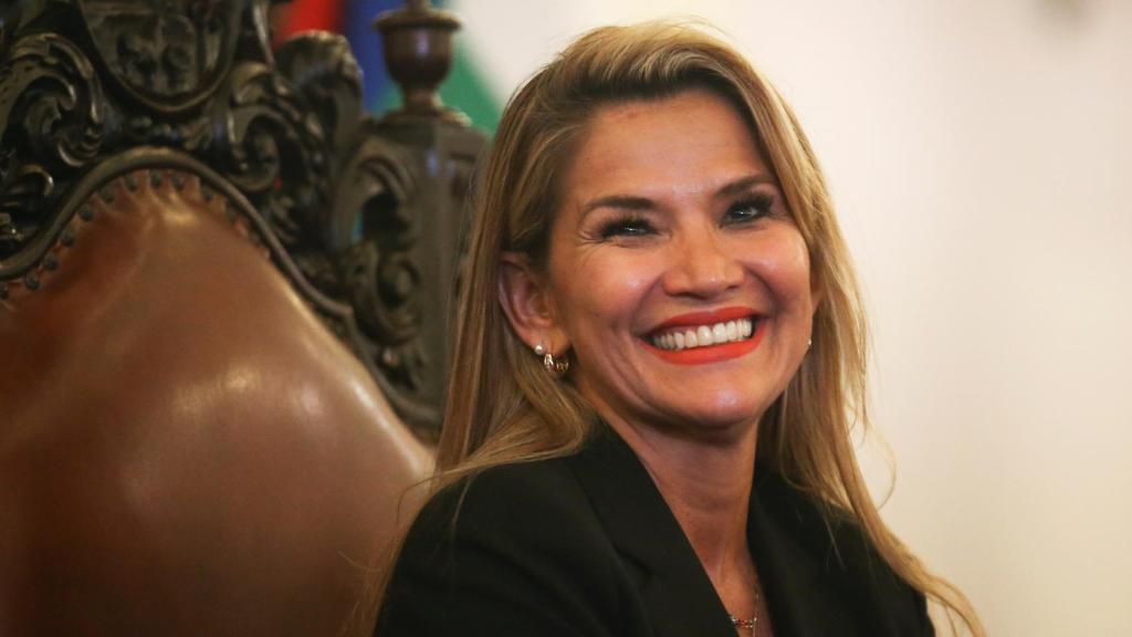 La presidenta interina de Bolivia, Jeanine Áñez.