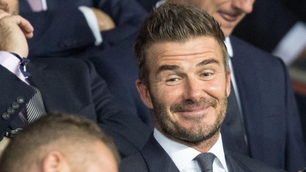 Beckham, en un partido de su equipo Inter Miami CF.