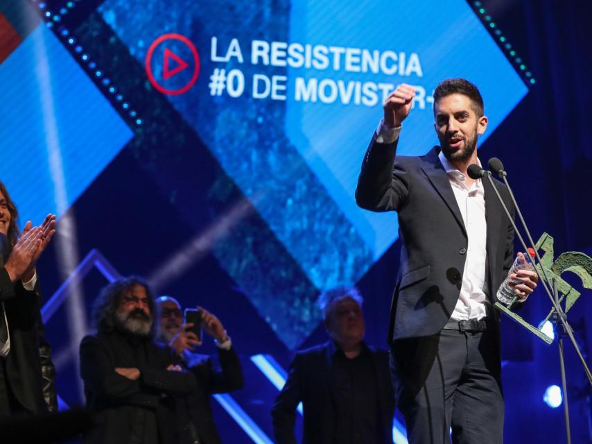 Broncano tras recoger el Premio Ondas.