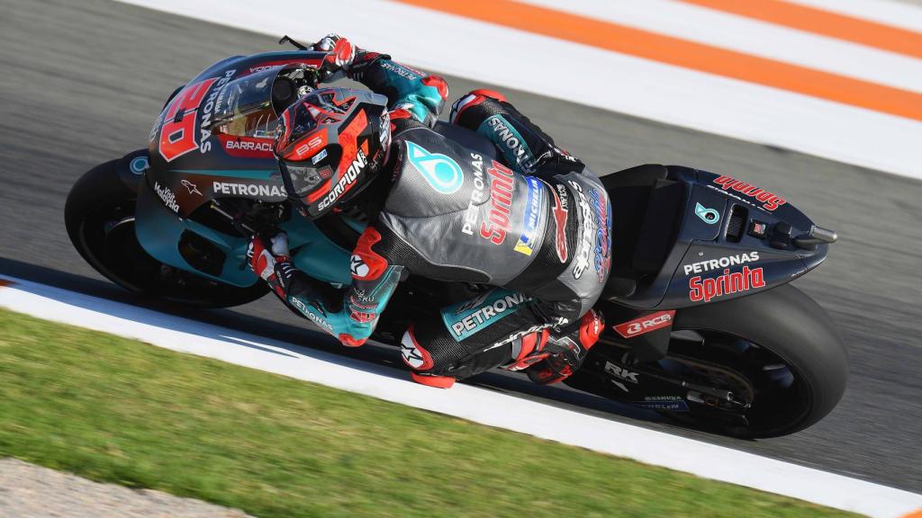 Fabio Quartararo, durante la sesión de clasificación del Gran Premio de la Comunitat Valenciana.
