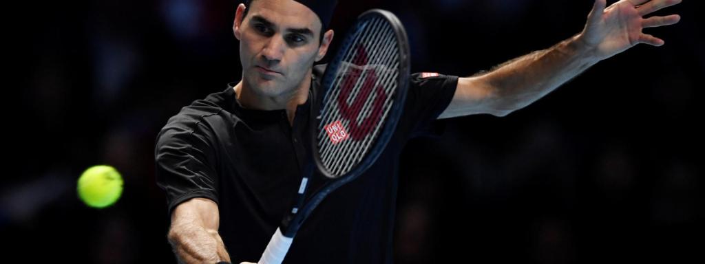 Roger Federer en las ATP Finals en Londres