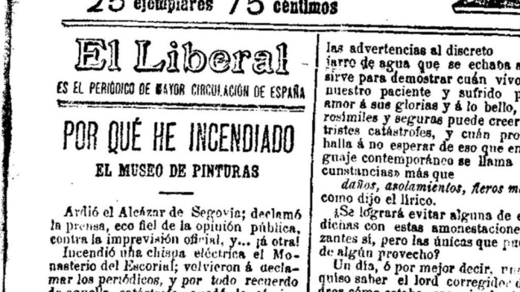 El falso incendio del Museo del Prado.