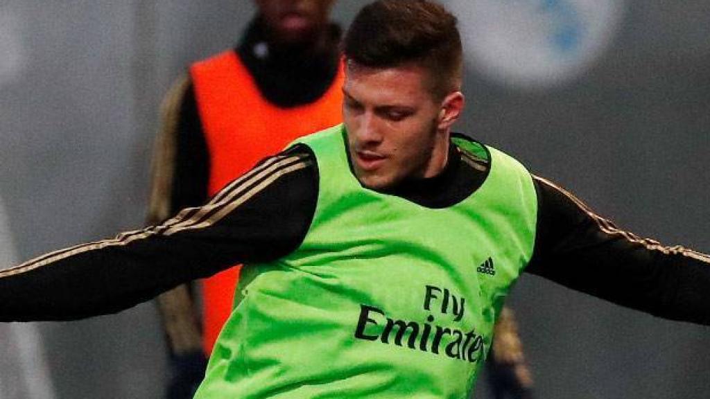 Modric y Odriozola, en un entrenamiento del Real Madrid