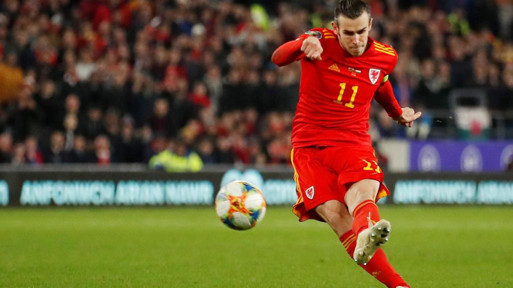 Gareth Bale, en un partido de la selección de Gales