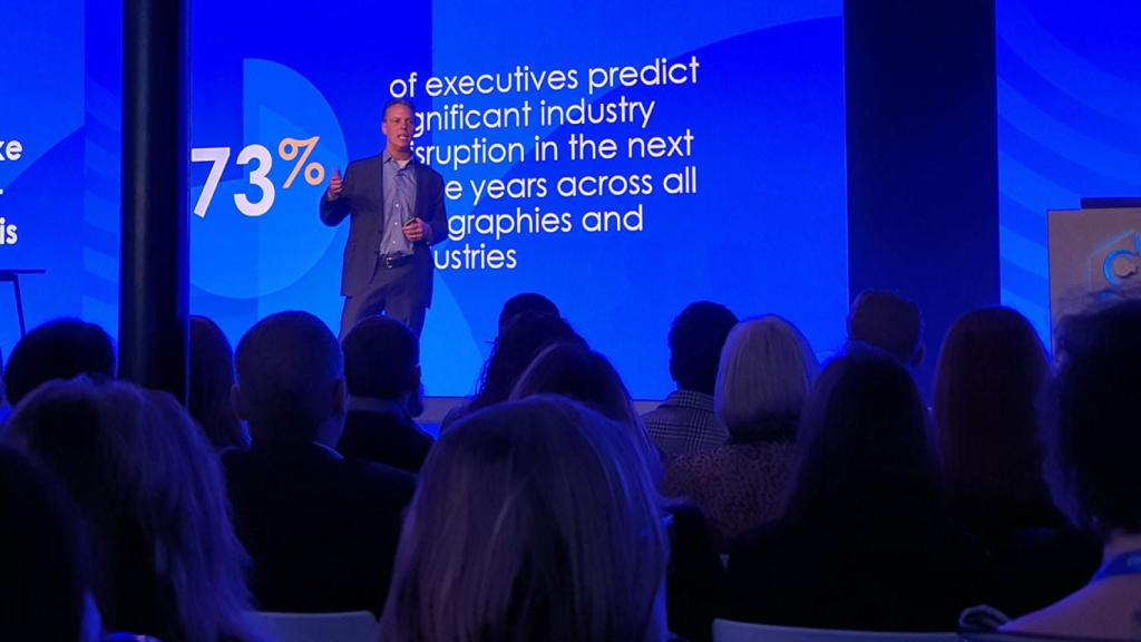 El CEO de Cornestone, Adam Miller, en el Convergence de Londres.