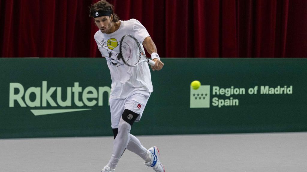 López, antes de estrenarse en la Davis.