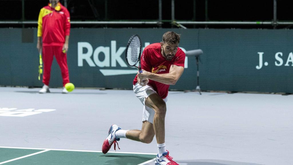 Granollers, en un entrenamiento en Madrid.
