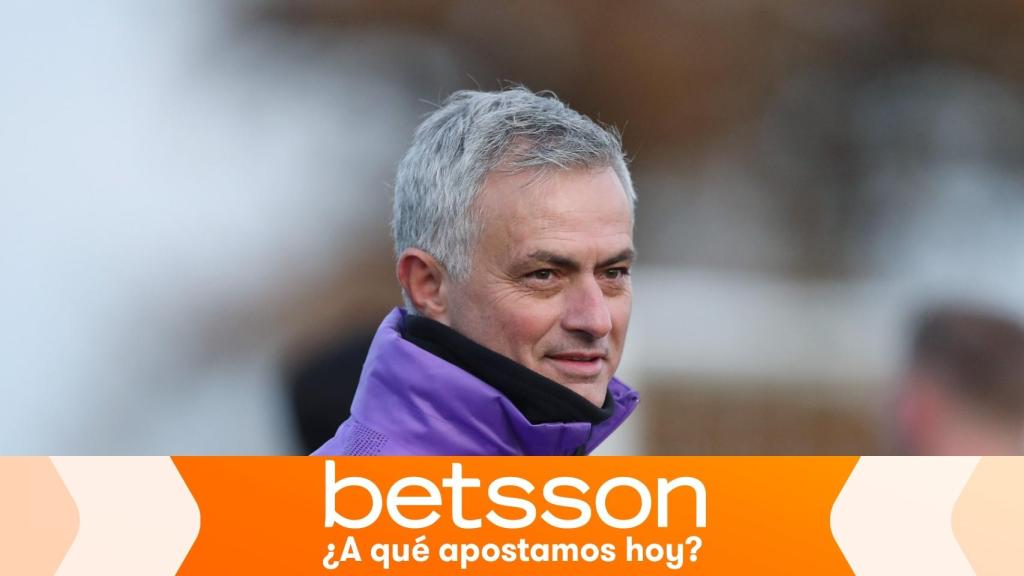 José Mourinho, en un entrenamiento del Tottenham