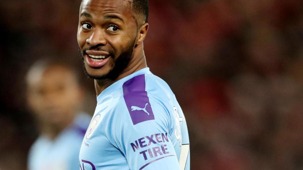 Raheem Sterling, durante un partido con el Manchester City